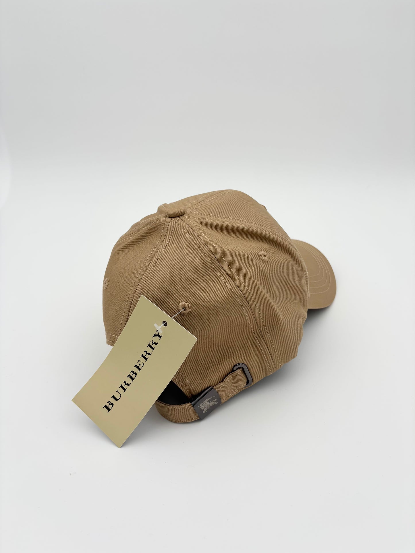 BURBERR_Y beige logo cap