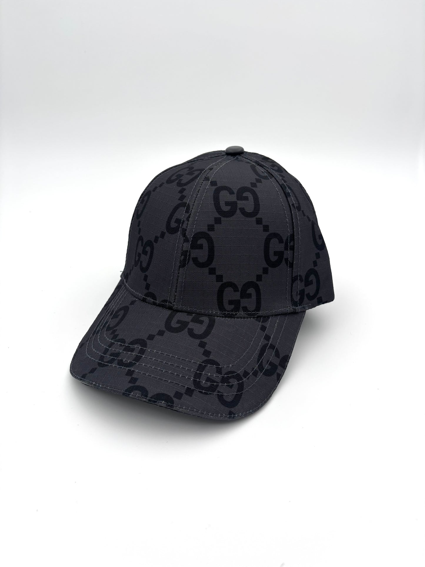 GUCC_I Grey Black Cap