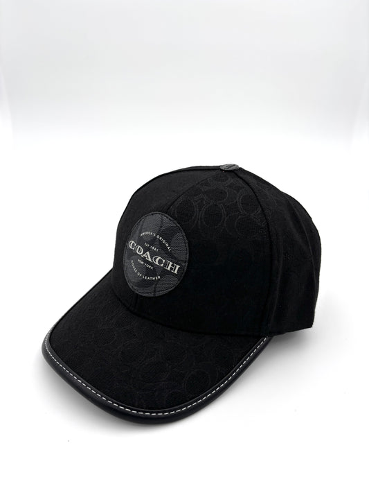 COAC_H BLACK motif-detail cap