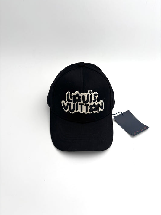 LOUI_S VUITTON BLACK CAP