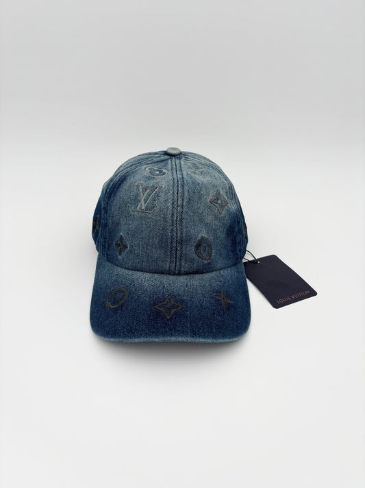 L_V BLUE Denim Cap