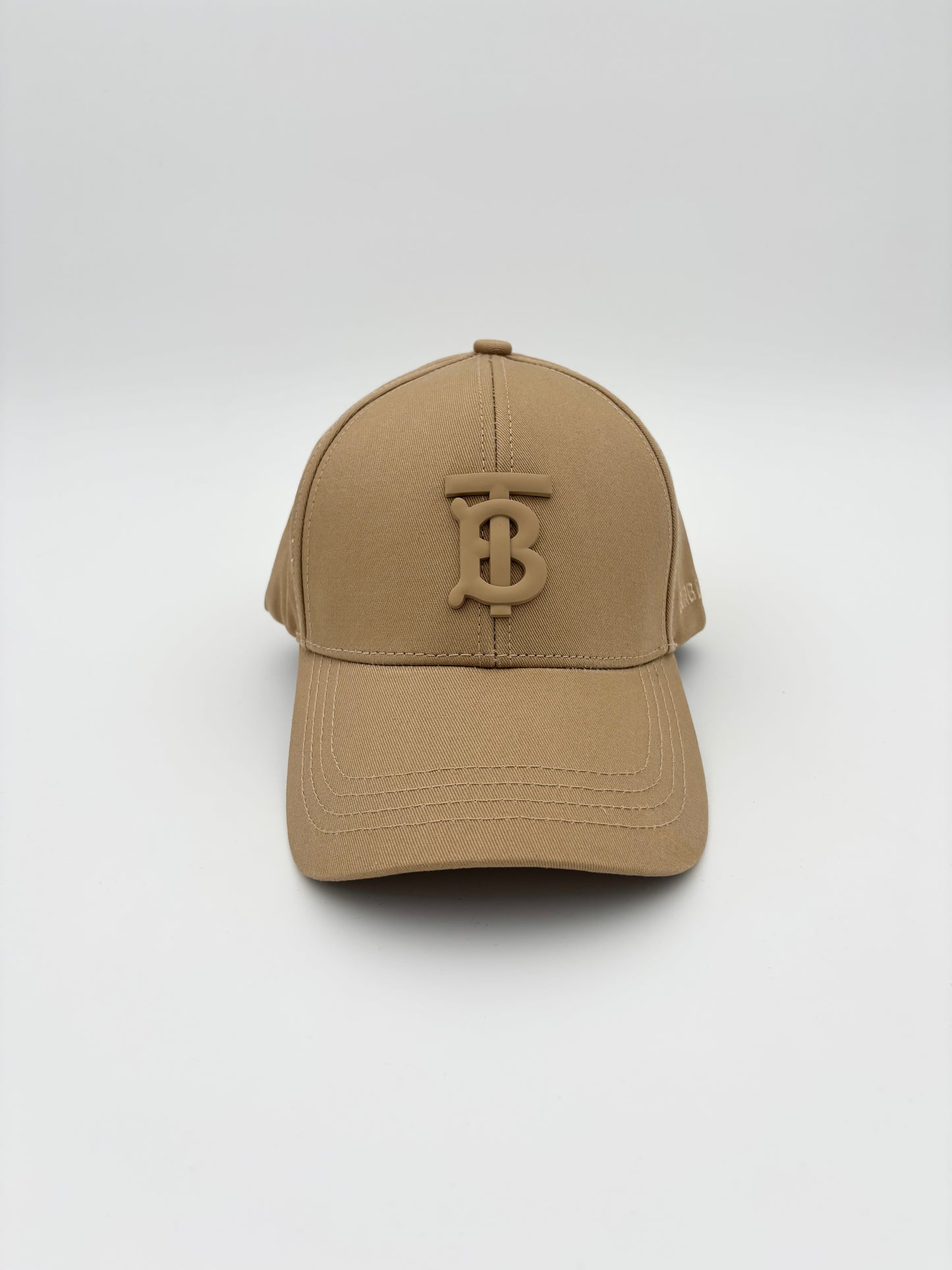 BURBERR_Y beige logo cap